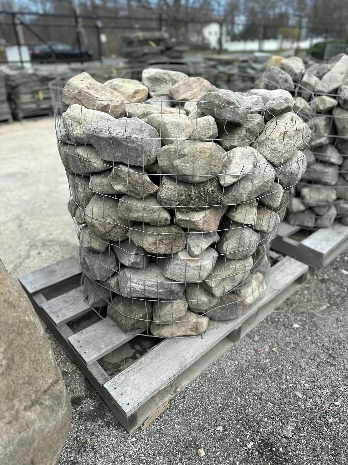 Delaware River Stone Boulder Basket